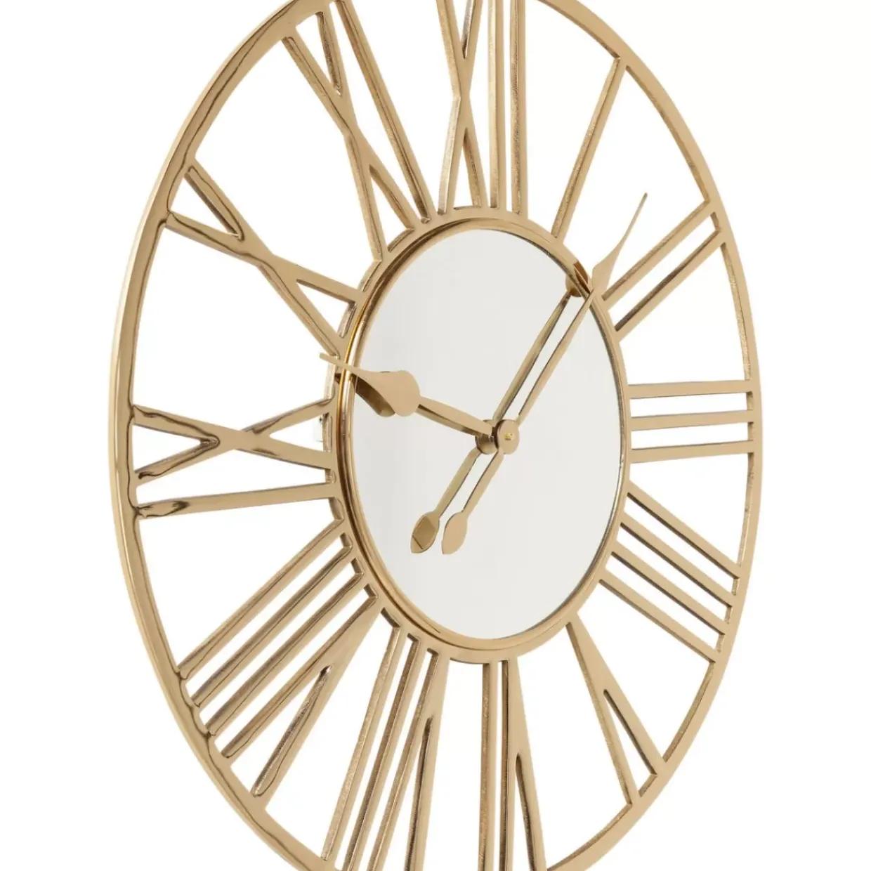 Wanduhr Giant Gold O80Cm