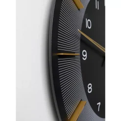Wanduhr Lio Schwarz O60
