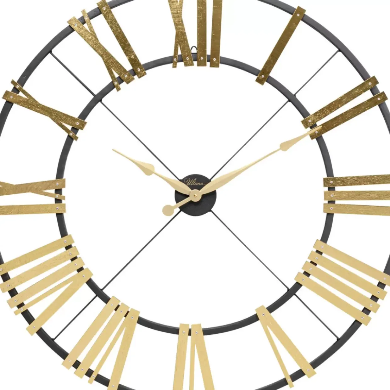 Wanduhr Nevio Brass O95Cm