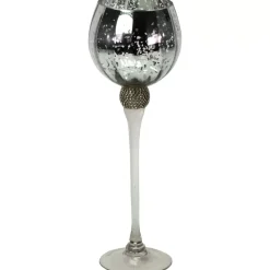 Windlicht Zeus Mit Strass,Silber