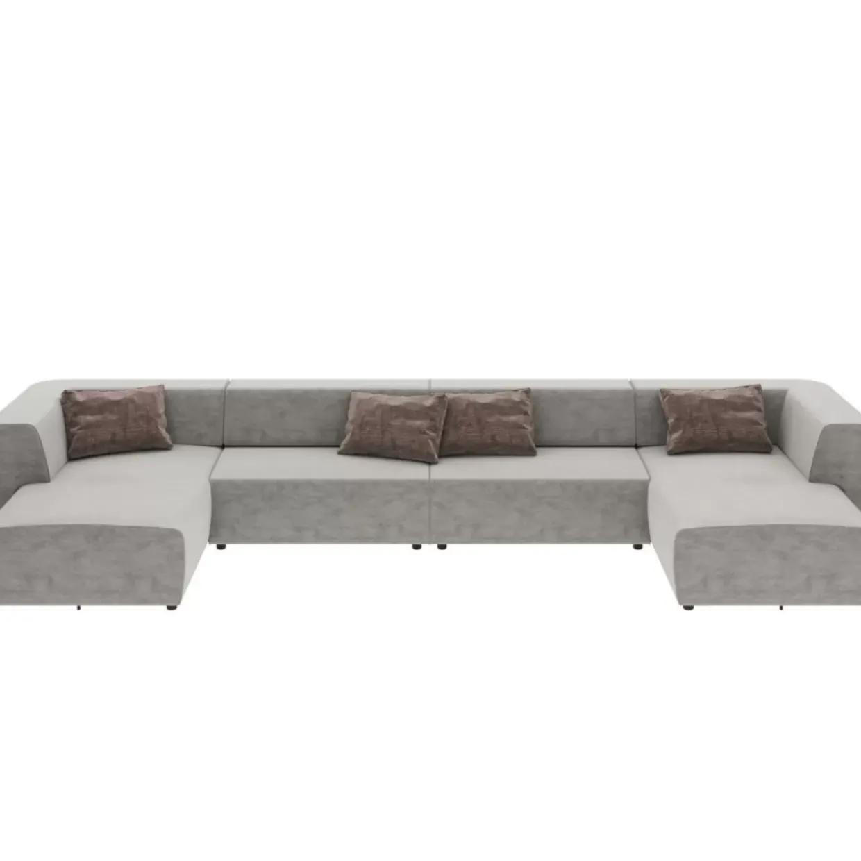 Wohnlandschaft Infinity Malibu Grau 434Cm