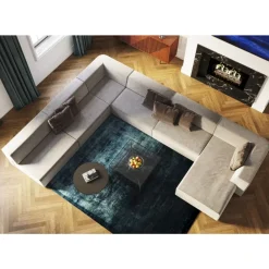 Wohnlandschaft Infinity Miami Grau 417Cm